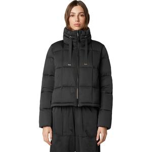 Manteau matelassé noir brillant bleu de haute qualité, hiver, unisexe, col montant, imperméable, coupe-vent, écologique, réversible - Product Image 1