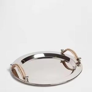 Plateau de service en métal pour chocolats, plateau en acier inoxydable pour bonbons et en-cas - Product Image 1