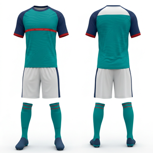 Uniforme de Fútbol Personalizado con Nombre y Número |   Tallas para Hombres, Mujeres y Jóvenes |   Ropa Deportiva Ligera de Secado Rápido para Entrenamiento - Product Image 1