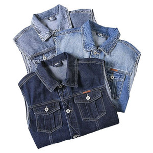 Gilet en jean pour homme, collection hiver 2026, vêtement d'extérieur respirant, style décontracté, haute qualité, 100% coton, service OEM - Product Image 4