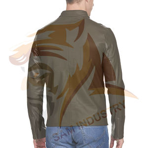 Chaqueta de Cuero para Hombre de Alta Calidad, a la Moda, para Uso en Exteriores, Ropa Masculina, Chaquetas de Cuero para Adultos - Product Image 2