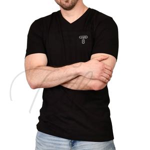 High Quality <b>Men</b> <b>Extra</b> <b>Long</b> Slim V-Neck <b>T</b>-<b>Shirt</b> Best Selling <b>T</b>-<b>Shirt</b> for <b>Men</b> Solid Color <b>Extra</b> <b>Long</b> Slim V-Neck <b>T</b>-<b>Shirt</b> - Product Image 2