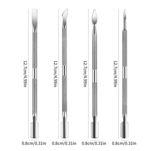 BAFA SURGICAL INSTRUMENTS BSI-NP-8951 Stainless Steel Reusable Dual-End <b>Nail</b> Buffer for Manicure-Durable with <b>Nail</b> Pusher Tool - Product Image 3