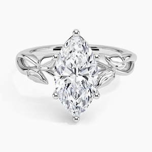 Anillo BOJ 027 con Corte Marquise, Plata 925, Anillo Solitario con Moissanita de 2ct, Color D, VVS1, Certificado GRA, Precio Bajo - Product Image 1