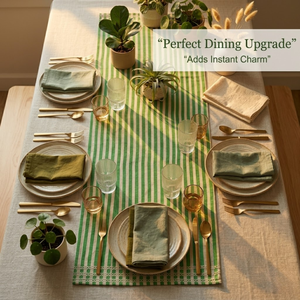 ผ้าปูโต๊ะตกแต่งโต๊ะผ้าลินินอเนกประสงค์ | ผ้าพรีเมียมโต๊ะรับประทานอาหารสำหรับงานปาร์ตี้งานเทศกาลและการตกแต่งบ้านร้านอาหาร - Product Image 2