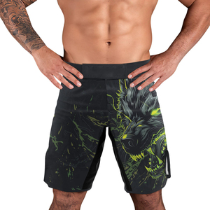 กางเกง MMA โพลีเอสเตอร์ยืดหยุ่น ดีไซน์ใหม่ล่าสุด สำหรับมวยไทย UFC ฝึกซ้อม มวยสากล กีฬาต่อสู้ บริการ OEM ODM - Product Image 4
