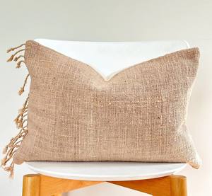 Fundas de Cojín Boho de Algodón Tejidas a Mano con Flecos, Fundas Decorativas de Macramé con Borlas, Fundas de Almohada Bohemias Hechas a Mano para Sofá - Product Image 3