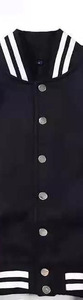 Veste de baseball pour homme avec impression de logo personnalisé, veste bomber en polaire personnalisée, veste de style universitaire, veste streetwear - Product Image 4