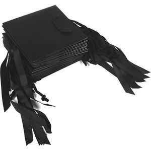 Confezione da 10 Sacchetti Regalo in Carta Antigraffio con Manici a Nastro, Formato Piccolo 7.9x3.1x9.1 Pollici per Compleanni e Regali - Product Image 2