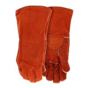 Gants de soudage en cuir de vachette renforcé haute performance, résistants à la chaleur et aux étincelles, durables, pour la lutte contre les incendies et le barbecue - Product Image 1