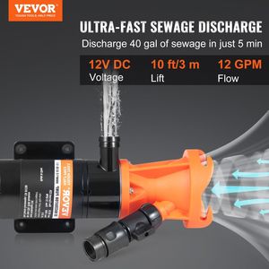 Pompa Maceratrice Portatile 12V per RV, Pompa per Acque Reflue con Rilascio Rapido, Valvola a Connessione Rapida Staccabile, Componenti e Sistemi per RV - Product Image 2