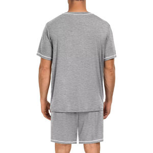 Conjunto de pantalones cortos de verano para hombre, conjunto de dos piezas, ropa informal de moda, camiseta de manga corta y pantalones cortos, conjunto deportivo de entrenamiento, servicio OEM - Product Image 4