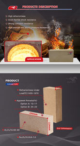 Brique réfractaire à haute teneur en alumine, faible porosité, résistante aux chocs thermiques, pour <span class=keywords><strong>porte</strong></span> de <span class=keywords><strong>four</strong></span> à coke - Product Image 3