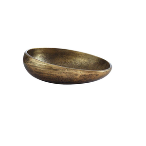 silver finished metal aluminum food serving bowl for hotel restaurant and bar - Product Image 5