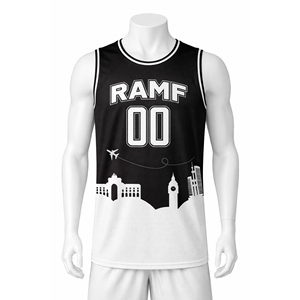 เสื้อบาสเก็ตบอลผู้ชาย OEM ผ้าทอเนื้อแน่น 140 กรัม แห้งเร็ว ระบายอากาศดี สวมใส่สบาย ซักง่าย ผลิตจากโพลีเอสเตอร์ 100% ชุดทีม - Product Image 5