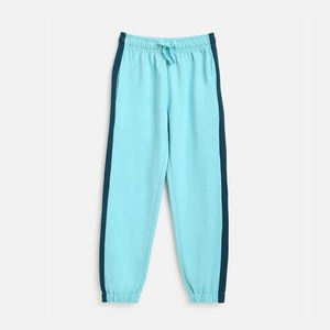 Ensemble uniforme scolaire en coton French Terry pour garçons, bleu clair et marine, sweat à capuche et pantalon, tenue pour enfants de l'école primaire - Product Image 3