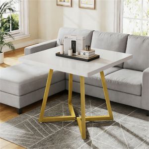 Tavolo da Pranzo Quadrato in Legno dal Design Classico per Cucina e Soggiorno, Elegante Tavolo da Cucina - Product Image 2