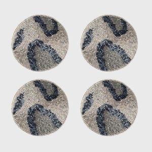 Premium Trendy Handcraft <b>Beaded</b> Embroidery Pineapple Design Four Set <b>Coaster</b> Stylish Fancy & Cute Elegant Craftera Exports - Product Image 6