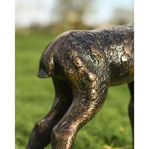 <b>Bronze</b> Finish Baby Fawn Sculpture Handmade Metal Crafts Decorative Small Deer Figurine Decoration For <b>Garden</b> Supplies - Product Image 5
