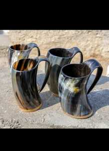 MN EXPORTS Chope à boire en corne de vache Viking, faite à la main, écologique, légère, compatible lave-vaisselle, design moderne et luxueux, pour mariage et bière - Product Image 5