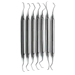 2026 Instruments chirurgicaux professionnels personnalisés pour chirurgie générale, Curettes Gracey, Ensemble de grattoirs à faucille Hu-Friedy, 7 pièces manuelles - Product Image 1