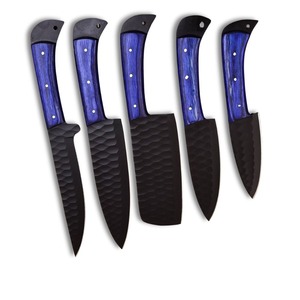 Juego de Cuchillos de Cocina Hechos a Mano con Hoja de Acero D2 y Mango de Madera, Cuchillo para Exteriores - Product Image 6