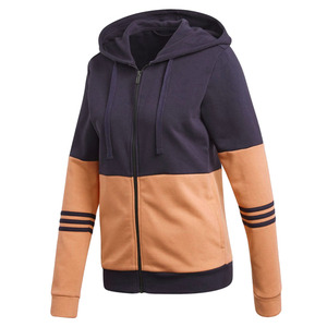 Ensemble de survêtement d'hiver pour femmes grandes tailles, couleur unie, avec sweat à capuche zippé et pantalon, 100% polyester, tenue décontractée pour la gym, vêtements de sport, ensemble de détente, ODM - Product Image 6