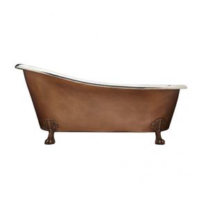 Copper Freestanding Bathtub <b>Plain</b> Nickel <b>Mirror</b> Luxurious New Copper Bathtub Handicrafts Copper Bathtub Bulk Wholesaler - Product Image 3