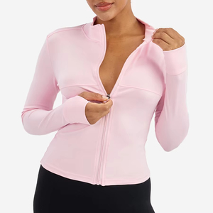 Camisa moderna informal de manga larga con cremallera frontal, proveedor mayorista de prendas de moda, camisa de moda con cremallera completa para mujer - Product Image 1