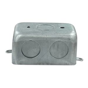 น็อคแบบแก็สหนา1.6มม. 3/4นิ้วกล่องไฟฟ้าแบบแก็สโลหะชุบสังกะสีแบบแก็สเดี่ยวพร้อมหูภายนอก - Product Image 4