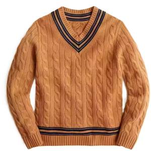 Cardigan unisexe en laine/acrylique de qualité supérieure pour garçons et filles, respirant, séchage rapide, col en V, broderie/chenille, idéal pour l'automne - Product Image 4