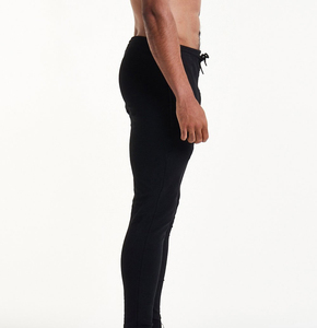 <b>Men's</b> Black Sweatpants Elastic Waist Drawstring Casual Fit Spandex Cotton Blend Breathable Knitted Fabric Spring Wear - Product Image 5