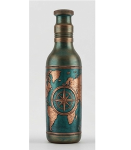Handcrafted 100% Pure Copper Water Bottle <b>Floral</b> Pattan Design For Ayurvedic Health Benefits Leak-Proof & Eco-Friendly - Product Image 2