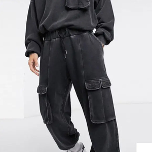 Meistverkaufter Premium-Qualitäts-Trainingsanzug mit Eigenem Logo, Atmungsaktiv, Bequem, Unisex, Winter, Einfarbig, Knielang, Acid-Washed - Product Image 2