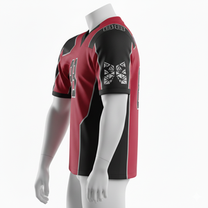 Camiseta de Fútbol Americano de Manga Corta de Secado Rápido y Calidad Premium con Logotipo Personalizado, Impresión por Sublimación, Tela Transpirable - Product Image 5