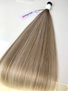 Prix de gros Extensions de cheveux en vrac Cheveux humains Double noyés 100 grammes Couleurs foncées 18 pouces - Product Image 4
