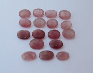Cuarzo Rojo Fresa AAA, Forma Ovalada, 18*14 - 17*13 mm, Gema 100% NATURAL para Joyería, Precio al por Mayor - Product Image 5