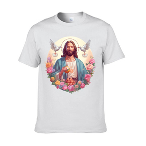 Camisetas más populares, estilo más reciente, 100% algodón, camiseta cristiana de media manga para hombre, calidad superior a un precio razonable. - Product Image 6