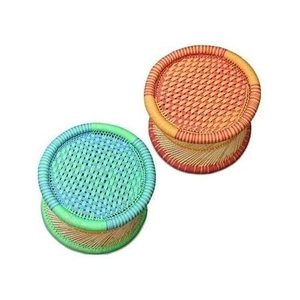 Premium Quality Bamboo Wood Cane Bent <b>Stool</b> Chair Farmhouse Design Home School Apartment Decoration India Entry <b>Bedroom</b> Use - Product Image 6