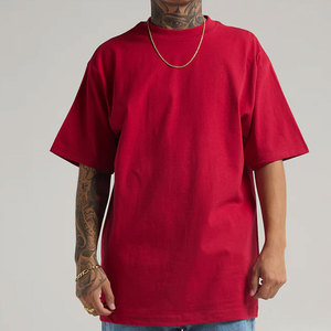 Custom Logo <b>Wholesale</b> Bulk Heavyweight Streetwear T Shirt Blank Plain 280gsm Cotton Boxy Fit Tee Factory Price T Shirts - Product Image 6