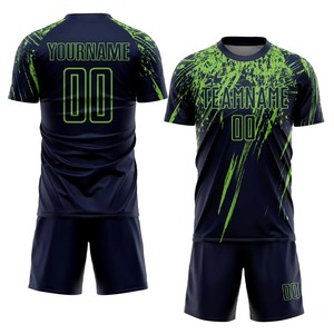 Maillot de football personnalisé noir et or par sublimation pour homme, ensemble uniforme respirant en polyester, tenue d'équipe adulte avec nom et numéro, vente en gros F - Product Image 3