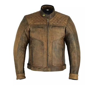 เสื้อแจ็คเก็ตหนัง PU ทรงสลิมฟิตสำหรับผู้ชาย ยี่ห้อ Econex Sports ป้องกันลม สไตล์ลำลอง แต่งหมุด ปกคอพับ ปิดด้วยซิป สีพื้น ทรงปกติ - Product Image 5