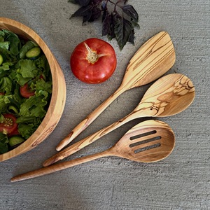 Olive Wood Organic Cutlery Olive Wood <b>Serving</b> <b>Spoon</b> Set Eco Friendly Handmade Wooden <b>Spoon</b> Wholesale Wood <b>Spoon</b> - Product Image 6