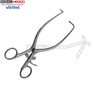 Rétracteur JACKSON BURROWS à bout arrondi 185 mm, auto-fixant, pour abdomen, instruments médicaux, prix de gros - Product Image 3