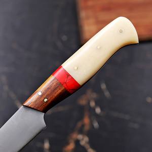 Cuchillo de Filetear Hecho a Mano de Acero Inoxidable con Funda de Cuero, Cuchillo de Pesca Personalizado de Alta Dureza y Extra Afilado - Product Image 5