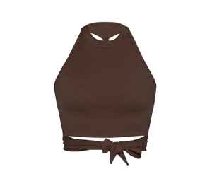 Top Corto Deportivo para Mujer, Ligero, Sin Costuras, con Tirantes en la Espalda, Diseño Halter con Sujetador Incorporado, para Gimnasio y Deportes - Product Image 4