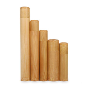 <b>Bamboo</b> tube box sustainable dental floss <b>container</b> great deal storage boxes natural lidded tubes - Product Image 2