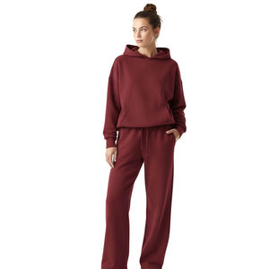 New Fashion Zipper Tracksuits Wholesale Regular Fit Streetwear Fleece Breathable/Eco-Friendly Panel <b>Women</b> <b>Joggers</b> 2 Piece <b>Set</b> - Product Image 2