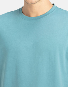 Camiseta Básica de Algodón Premium para Hombre, Corte Regular, Ligera, Manga Corta, Lisa, Informal, para Moda Urbana, OEM, ODM, Personalizada - Product Image 4