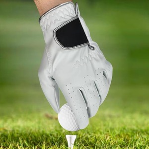 Guantes de Golf Blancos Personalizados de Cuero Cabretta para Hombre, Duraderos, de Alta Calidad, Ligeros y Ajustables - Product Image 5
